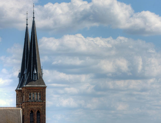 Sonnenschein und Wolken