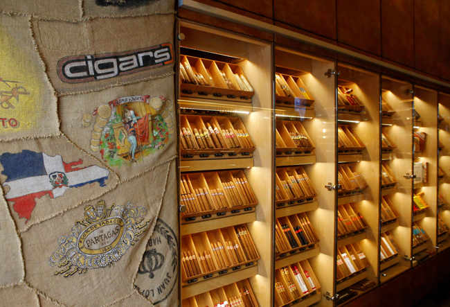 Humidor im Zigarrenfachgeschäft